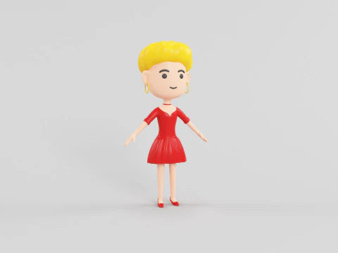 Cartoon Style Character 24 3D Model