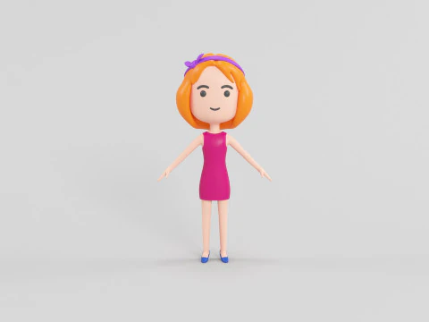 Cartoon Style Character 25 3D Model