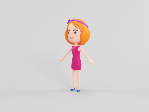 Cartoon Style Character 25 3D Model