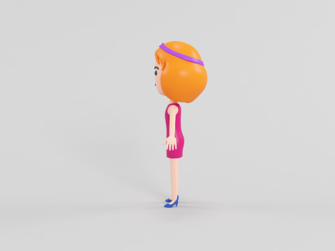 Cartoon Style Character 25 3D Model