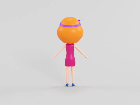 Cartoon Style Character 25 3D Model