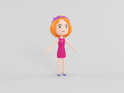 Cartoon Style Character 25 3D Model