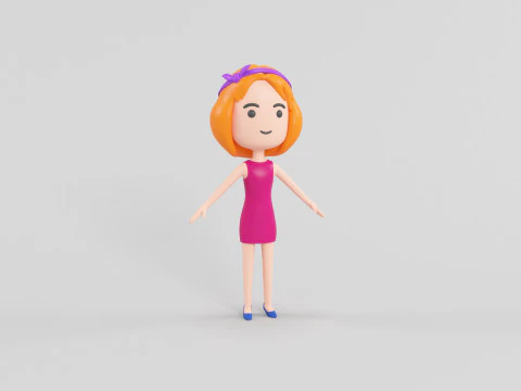 Cartoon Style Character 25 3D Model