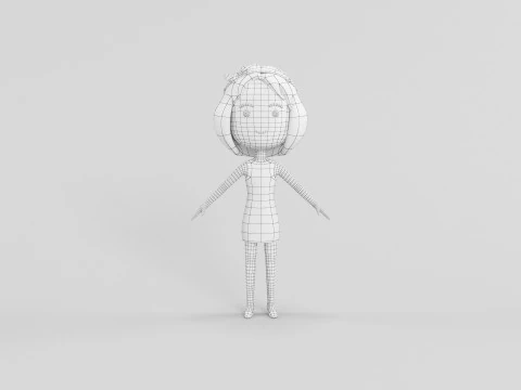Cartoon Style Character 25 3D Model
