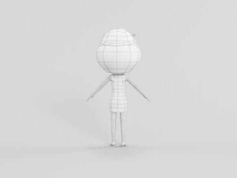 Cartoon Style Character 25 3D Model