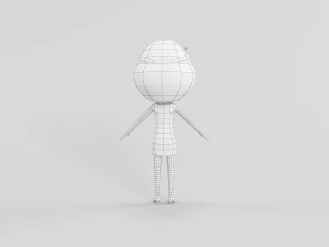 Cartoon Style Character 25 3D Model