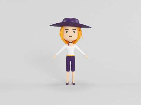 Personaggio in stile cartone animato 26 Modello 3D