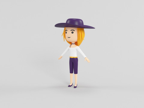 Personaggio in stile cartone animato 26 Modello 3D