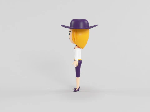 Cartoon Style Character 26 3D Model
