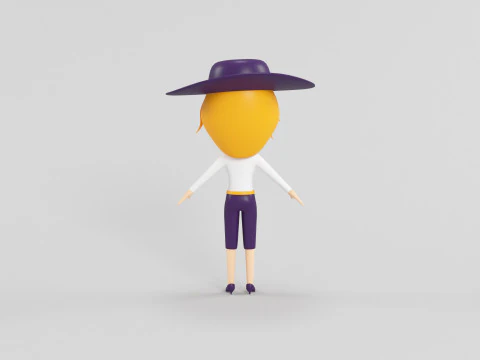 Cartoon Style Character 26 3D Model