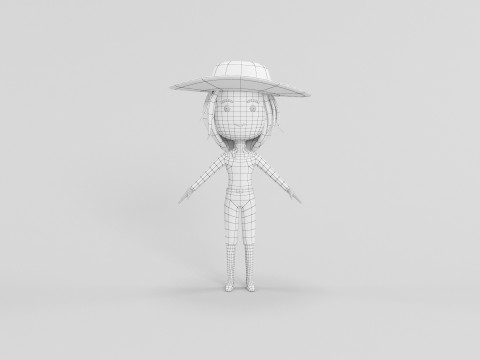 Personaggio in stile cartone animato 26 Modello 3D