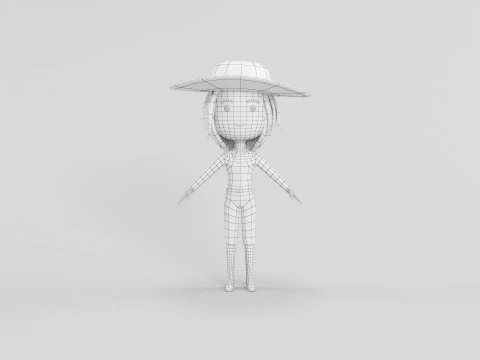 Cartoon Style Character 26 3D Model