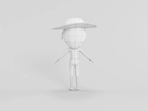 Cartoon Style Character 26 3D Model