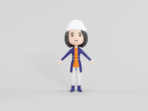 Personaggio in stile cartone animato 27 Modello 3D