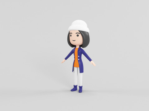 Cartoon Style Character 27 3D Model