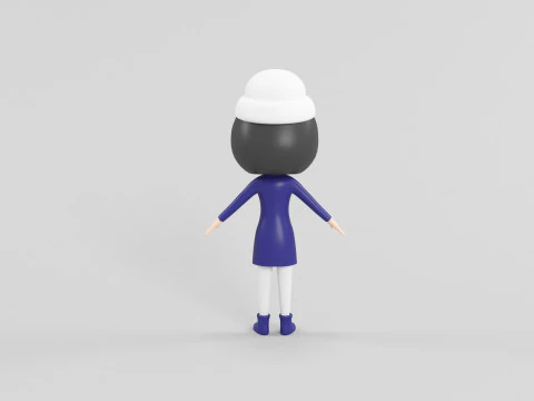 Personaggio in stile cartone animato 27 Modello 3D