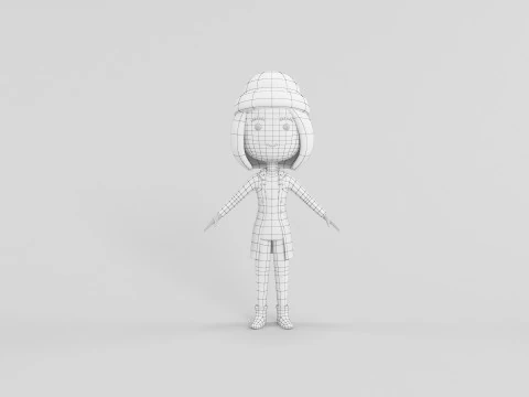Personaggio in stile cartone animato 27 Modello 3D