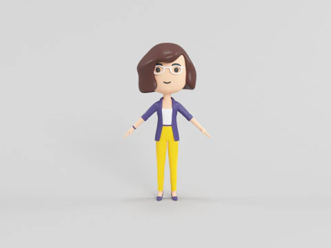 Cartoon Style Character 28 3D Model
