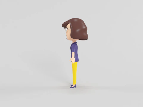 Cartoon Style Character 28 3D Model
