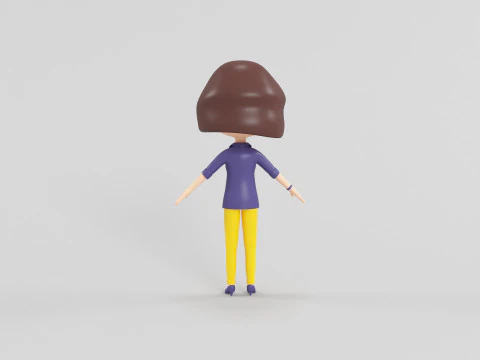 Cartoon Style Character 28 3D Model
