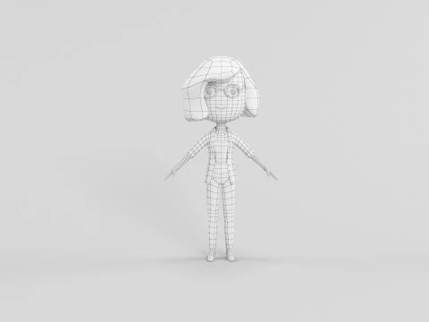Cartoon Style Character 28 3D Model
