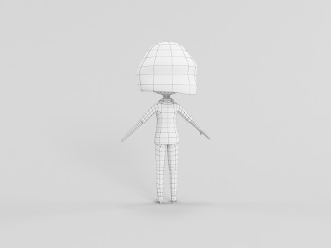 Personaggio in stile cartone animato 28 Modello 3D