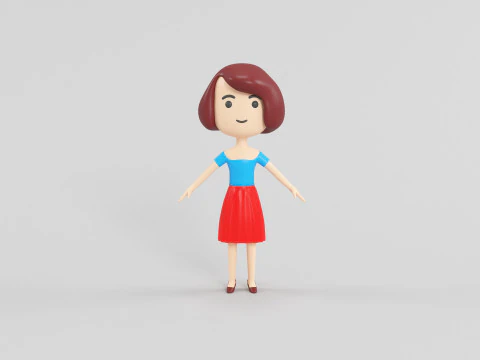 Cartoon Style Character 29 3D Model