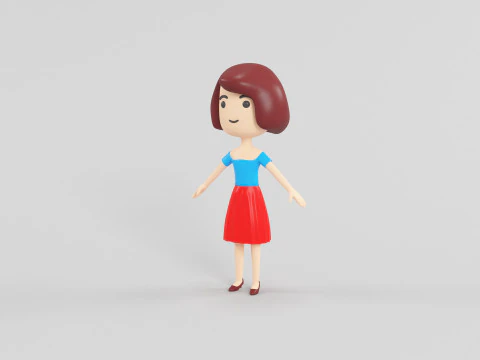 Cartoon Style Character 29 3D Model