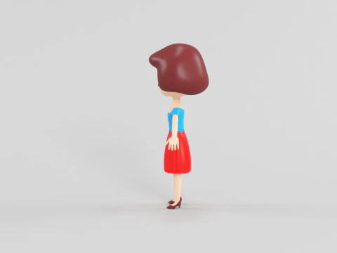 Cartoon Style Character 29 3D Model
