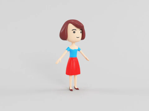Cartoon Style Character 29 3D Model