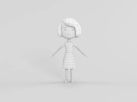 Cartoon Style Character 29 3D Model