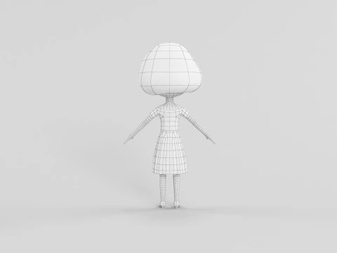 Cartoon Style Character 29 3D Model