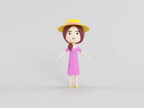 Cartoon Style Character 30 3D Model