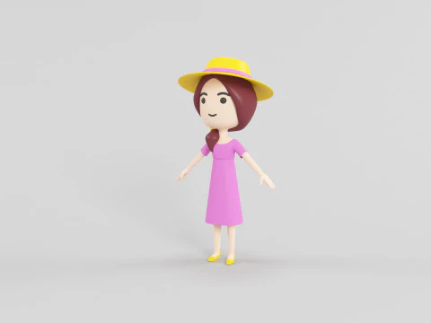 Cartoon Style Character 30 3D Model