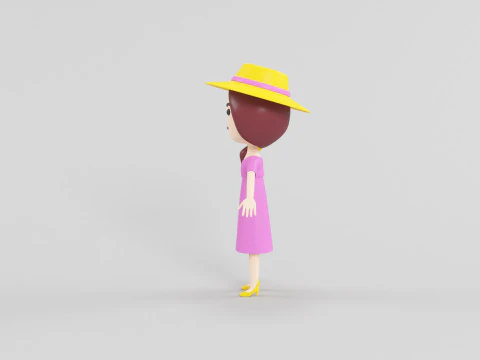 Cartoon Style Character 30 3D Model