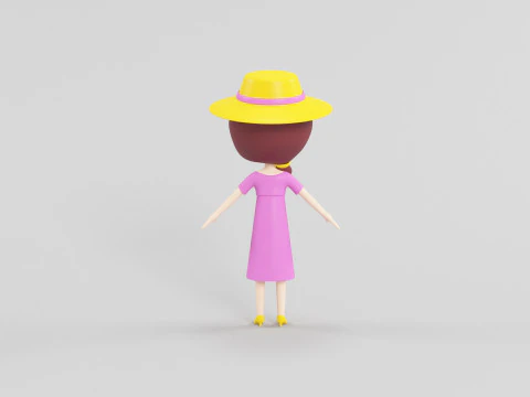 Cartoon Style Character 30 3D Model