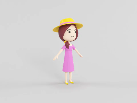 Cartoon Style Character 30 3D Model