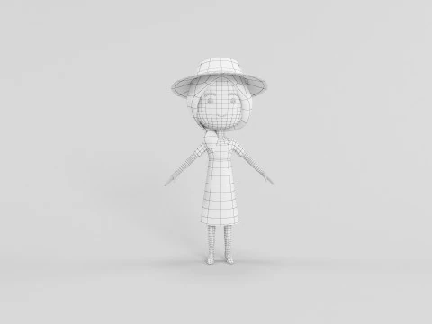 Cartoon Style Character 30 3D Model