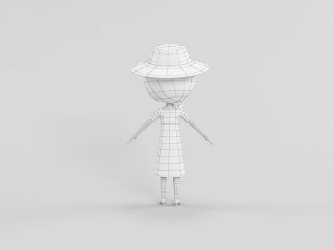 Cartoon Style Character 30 3D Model