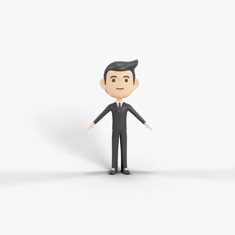 Personaggio in stile cartone animato 31 Modello 3D .c4d .max .obj .3ds .fbx .stl .blend 