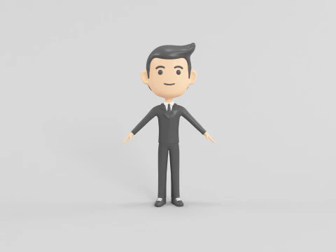 Personaggio in stile cartone animato 31 Modello 3D