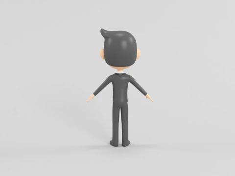 Personaggio in stile cartone animato 31 Modello 3D