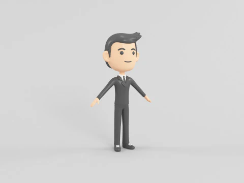 Personaggio in stile cartone animato 31 Modello 3D