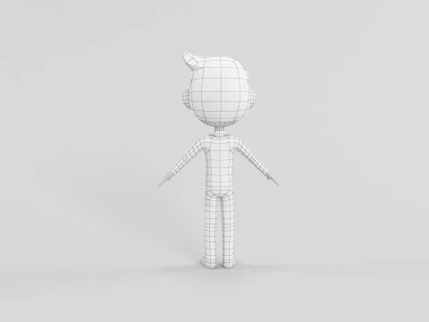 Personaggio in stile cartone animato 31 Modello 3D