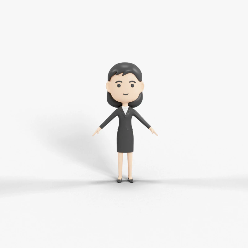 Cartoon Style Character 32 3D Model .c4d .max .obj .3ds .fbx .stl .blend