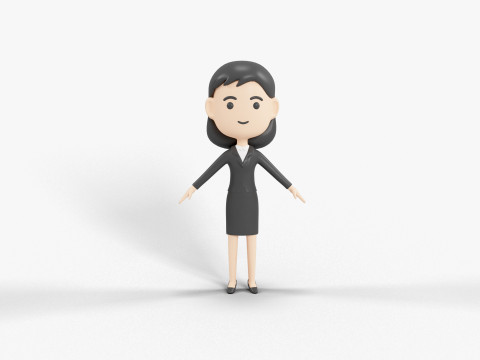 Personnage de style dessin animé 32 Modèle 3D