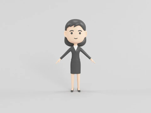 Cartoon Style Character 32 3D Model