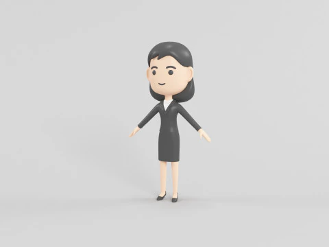 Cartoon Style Character 32 3D Model
