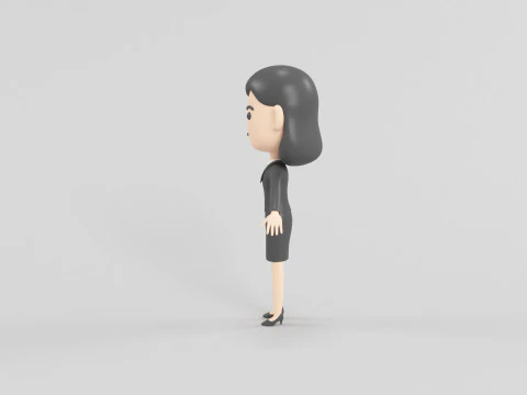 Cartoon Style Character 32 3D Model