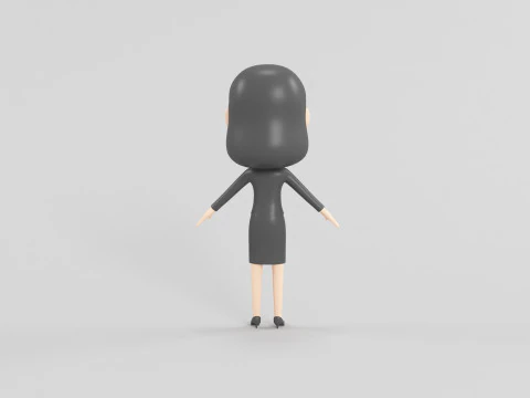 Cartoon Style Character 32 3D Model